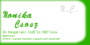 monika csosz business card